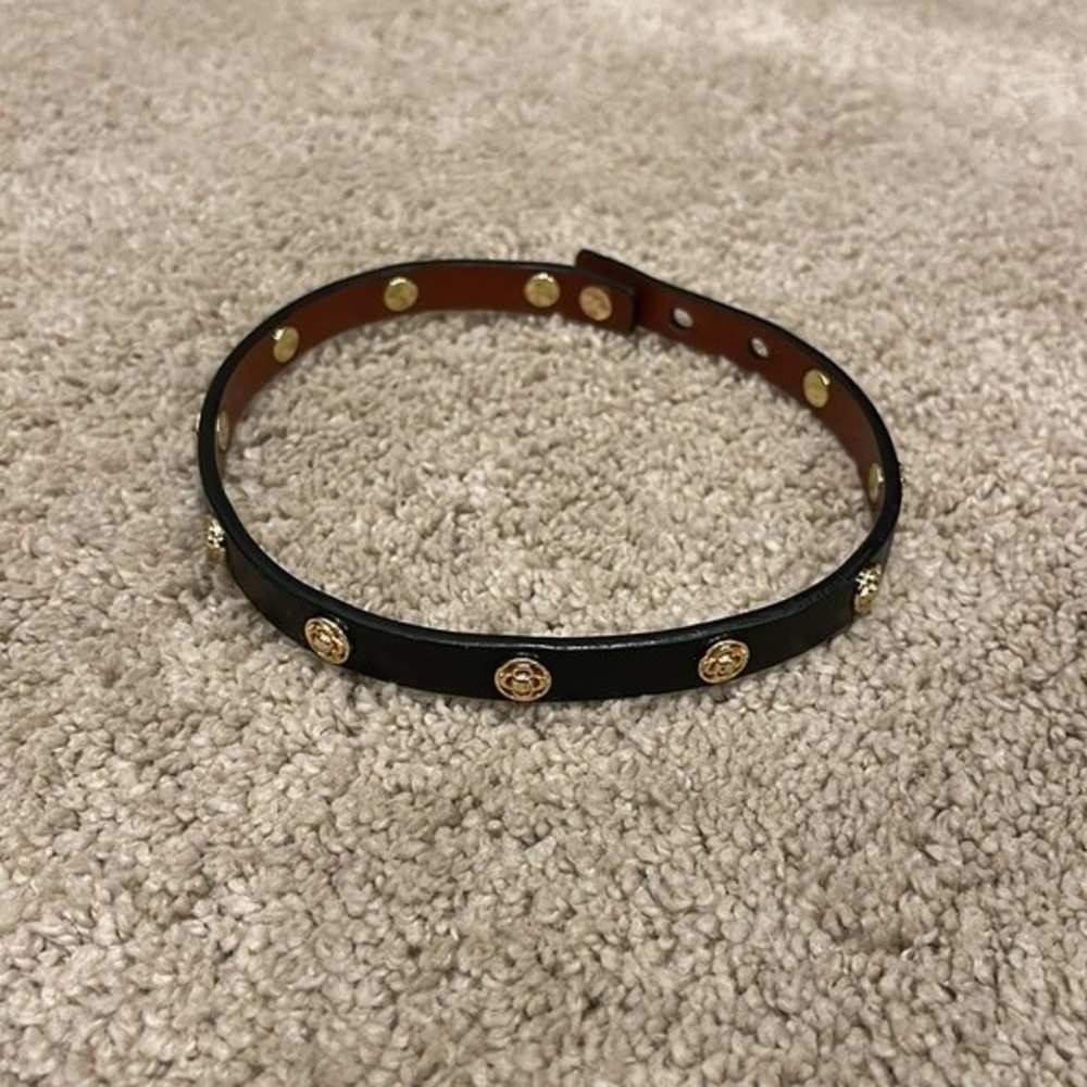Black with gold chocker necklace